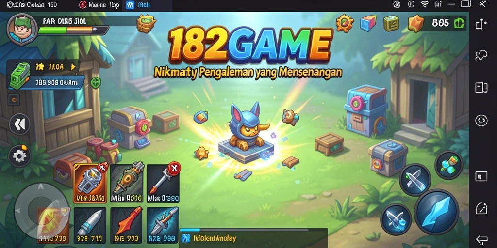 Tangkapan layar dari gameplay menarik 182GAME.