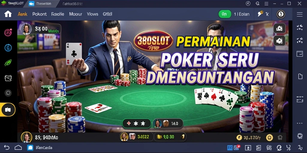 Screenshot gameplay seru dari aplikasi Poker 380SLOT.