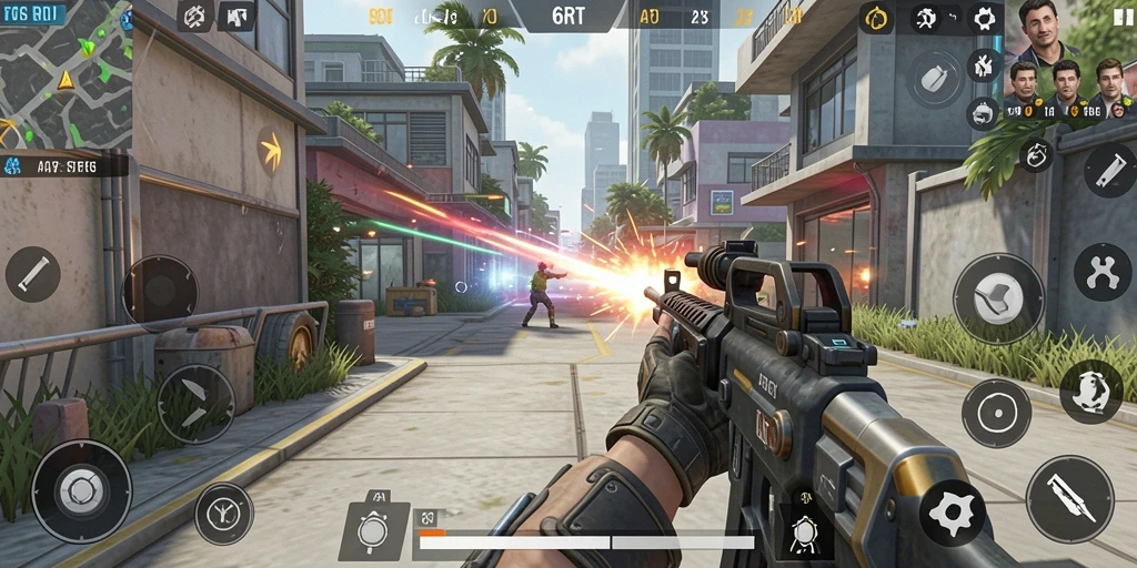 Tangkapan layar utama 6RT menampilkan aksi mendebarkan dalam gameplay TPS.