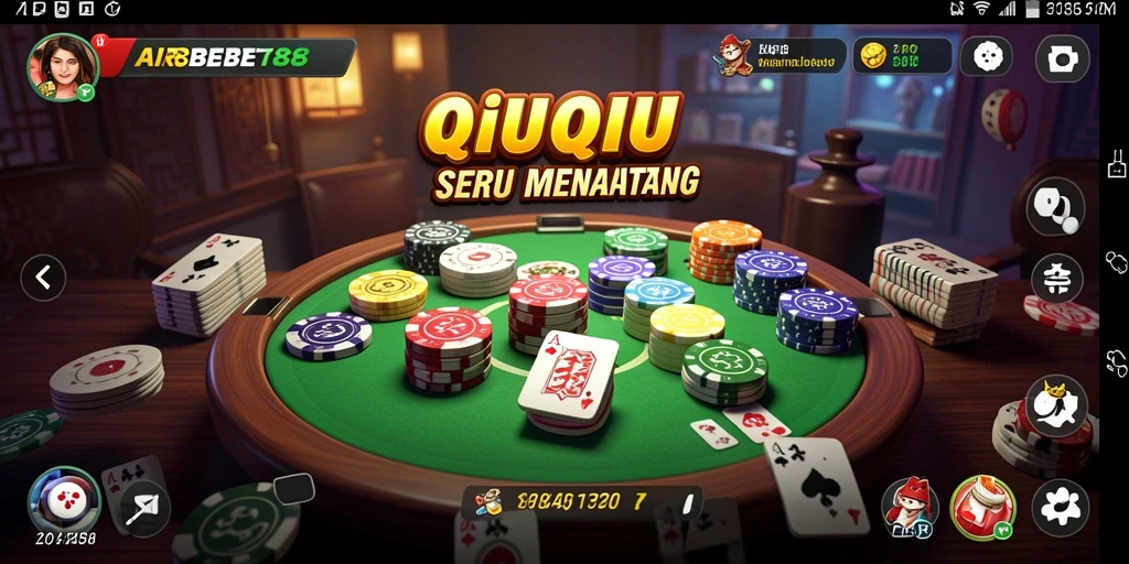 Tampilan gameplay QiuQiu yang seru dan menarik.