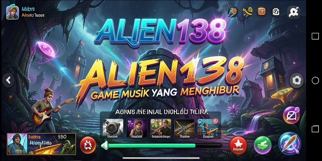 Tampilan gameplay ALIEN138 yang penuh warna dan dinamis.