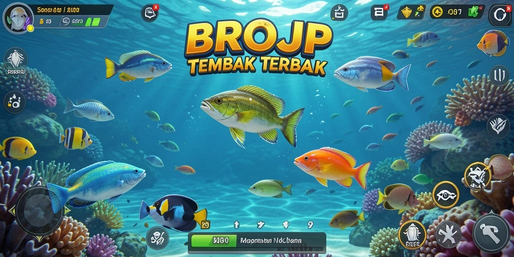 Tampilan epic dari gameplay Tembak Ikan di BROJP.