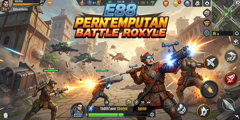 Gameplay seru di E88 dengan pertempuran intens.