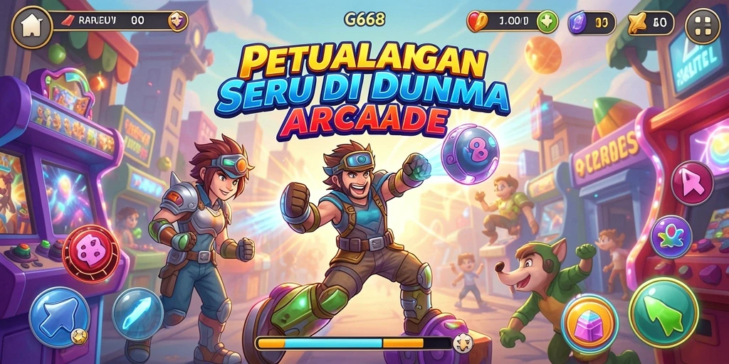 Screenshot gameplay G668 menunjukkan aksi seru dalam permainan Arcade.