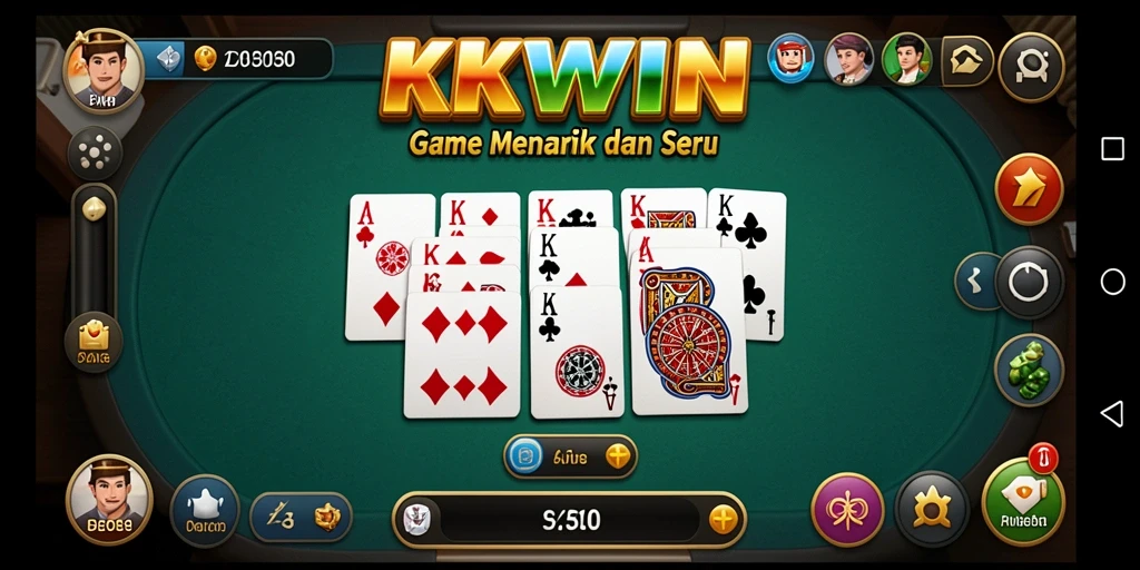 Screenshot gameplay KKWIN menampilkan keseruan bermain Domino.