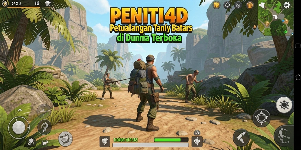Screenshot gameplay PENITI4D menunjukkan eksplorasi dunia terbuka yang menarik.