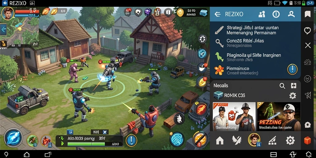 Gameplay menantang dalam REZIXO dengan strategi yang mendebarkan.