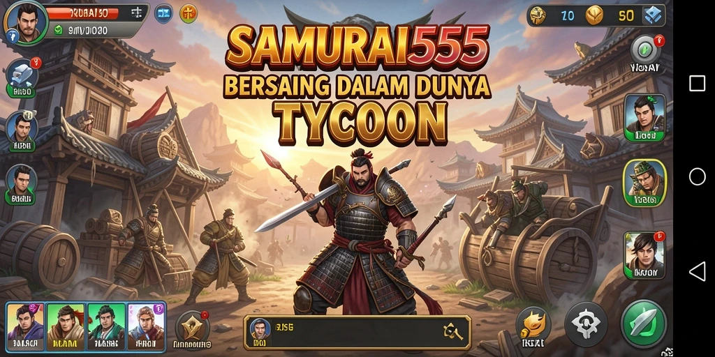 Tampilan gameplay seru di SAMURAI555 yang penuh strategi.