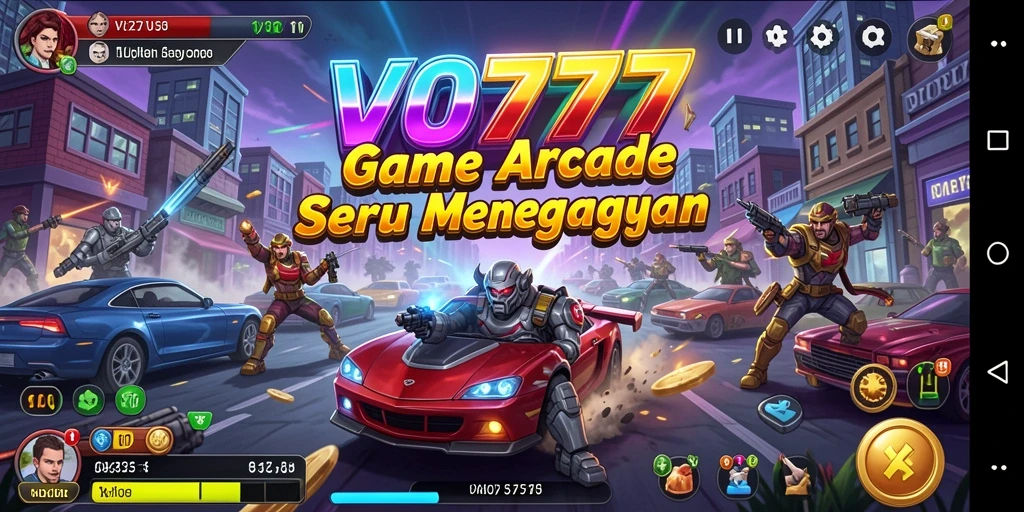 Screenshot VO777 menampilkan aksi gameplay Arcade yang mendebarkan.